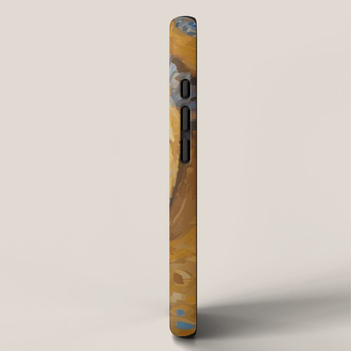 Gustav Klimt Style Dog with Blue and Gold Patterns iPhone Case Gallery Image 2