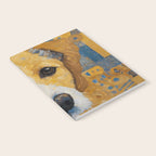 Gustav Klimt Style Dog with Blue and Gold Patterns Notebook Gallery Image 2