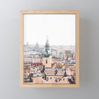 Prague Skyline Mini Art Print Gallery Image 1