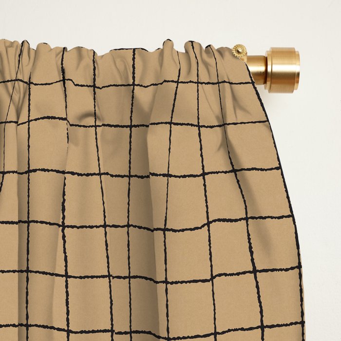 KRAFT GRID Window Curtain Gallery Image 2