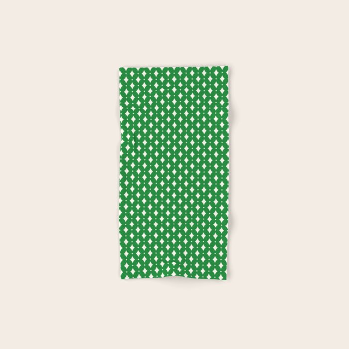 Vintage Stars XIX Kelly Green Bath Towel Gallery Image 1