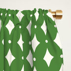 Vintage Stars XIX Kelly Green Window Curtain Gallery Image 2