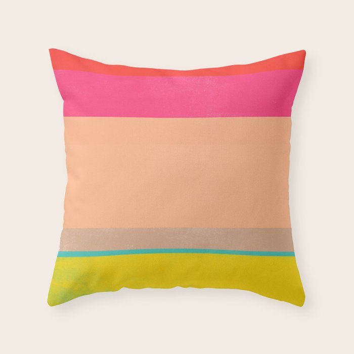 stripe study 39 Throw Pillow Gallery Image 1