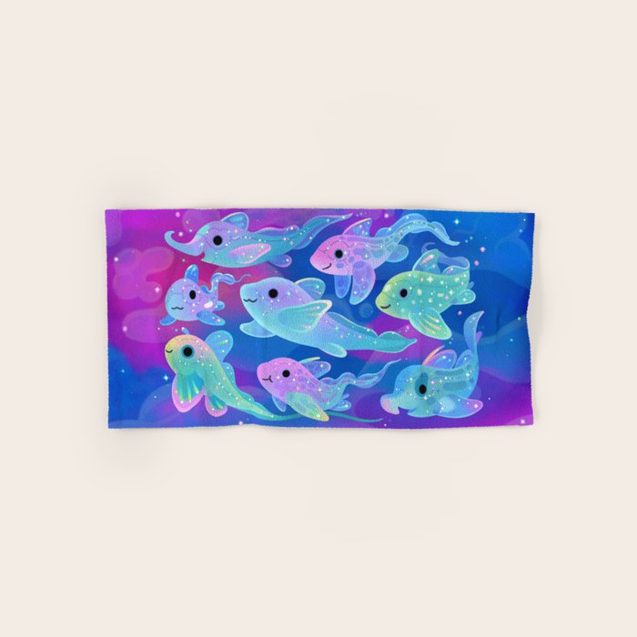 Chimaera (Ghost sharks) Bath Towel Gallery Image 1