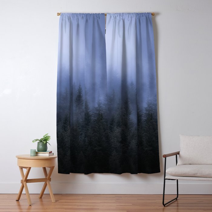 Foggy Forest Window Curtain Gallery Image 5