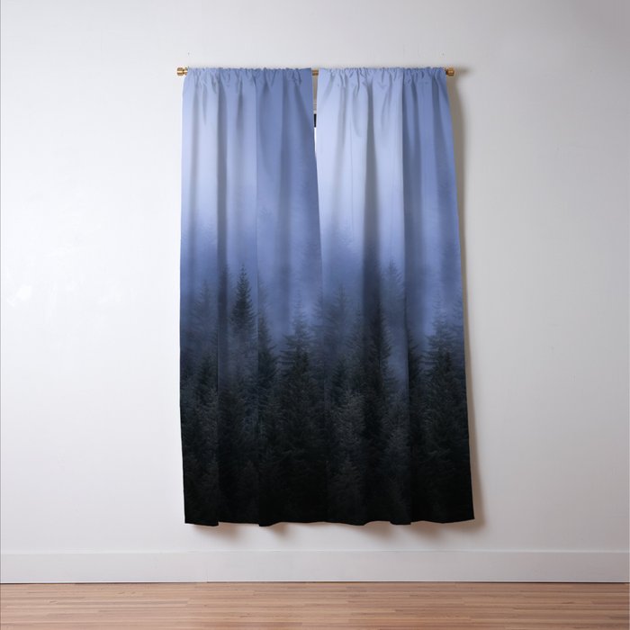 Foggy Forest Window Curtain Gallery Image 3