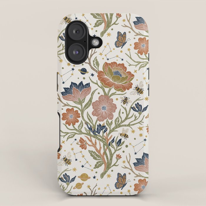 Boho Floral Galaxy Garden iPhone Case Gallery Image 1