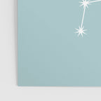 Libra Zodiac Star Constellation Line Art Pastel Teal Poster Gallery Image 3