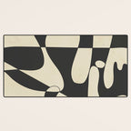 Modern Abstract Contrast - Noir Desk Mat Gallery Image 3