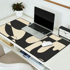 Modern Abstract Contrast - Noir Desk Mat Gallery Image 2
