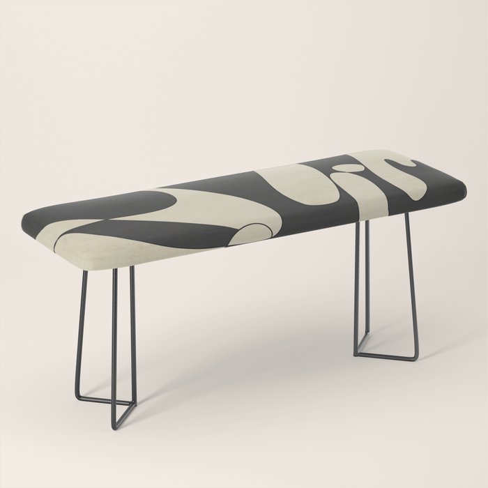 Modern Abstract Contrast - Noir Bench Gallery Image 1