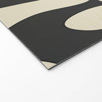 Modern Abstract Contrast - Noir Welcome Mat Gallery Image 2