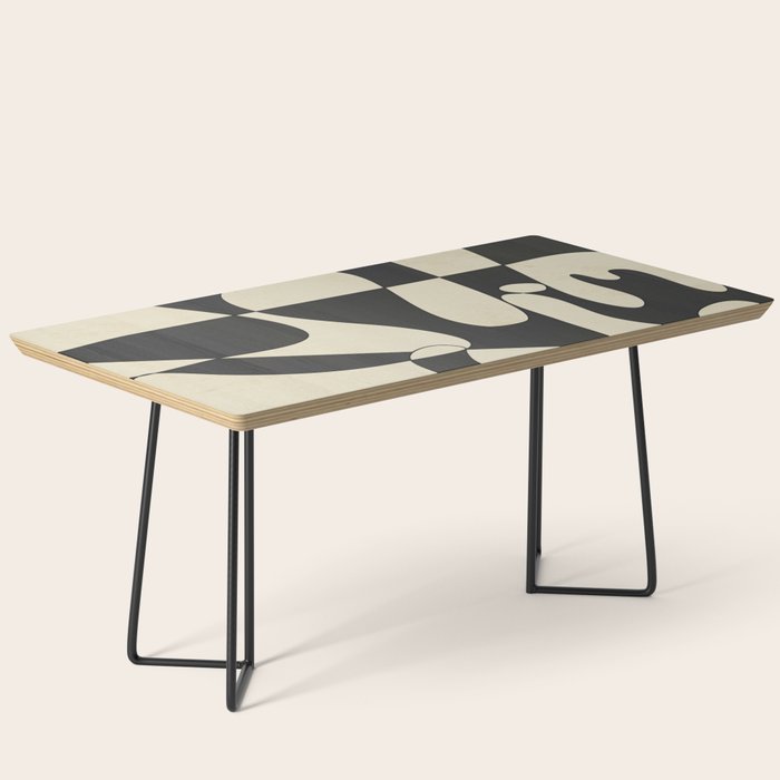 Modern Abstract Contrast - Noir Coffee Table Gallery Image 1
