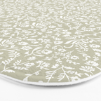 Ditsy Toile Floral - Sage Bath Mat Gallery Image 3