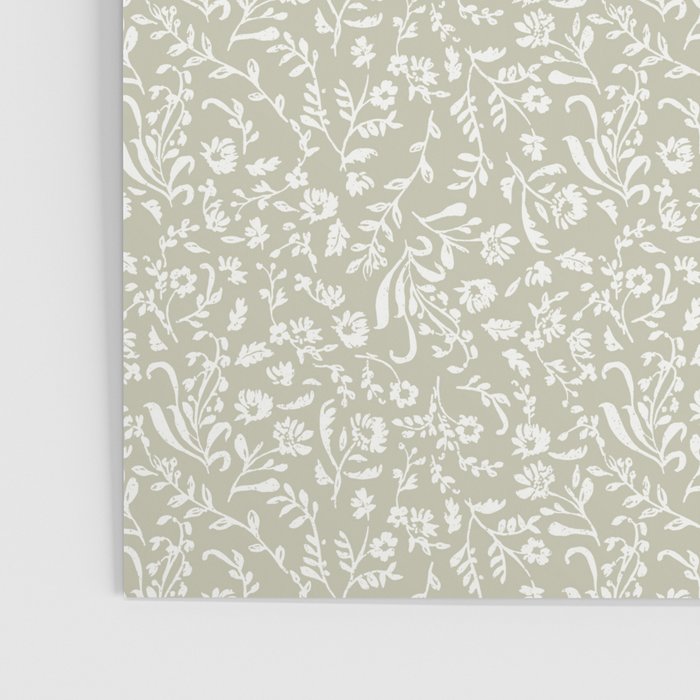 Ditsy Toile Floral - Sage Poster Gallery Image 3