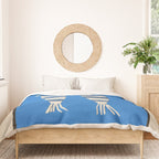Minimal Fish on Blue Duvet Cover Gallery Image 3