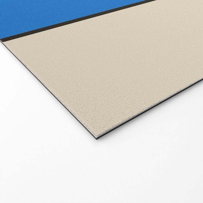 Minimal Fish on Blue Welcome Mat Gallery Image 2