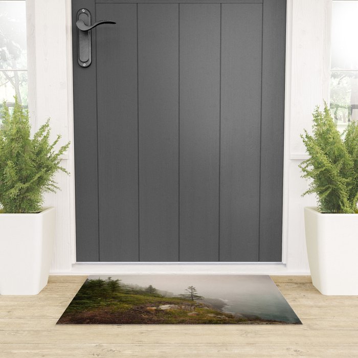 Bold Coast of Maine - travel photography grey landscape peridot green Welcome Mat Gallery Image 3
