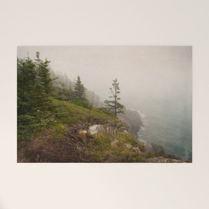 Bold Coast of Maine - travel photography grey landscape peridot green Welcome Mat Gallery Image 1