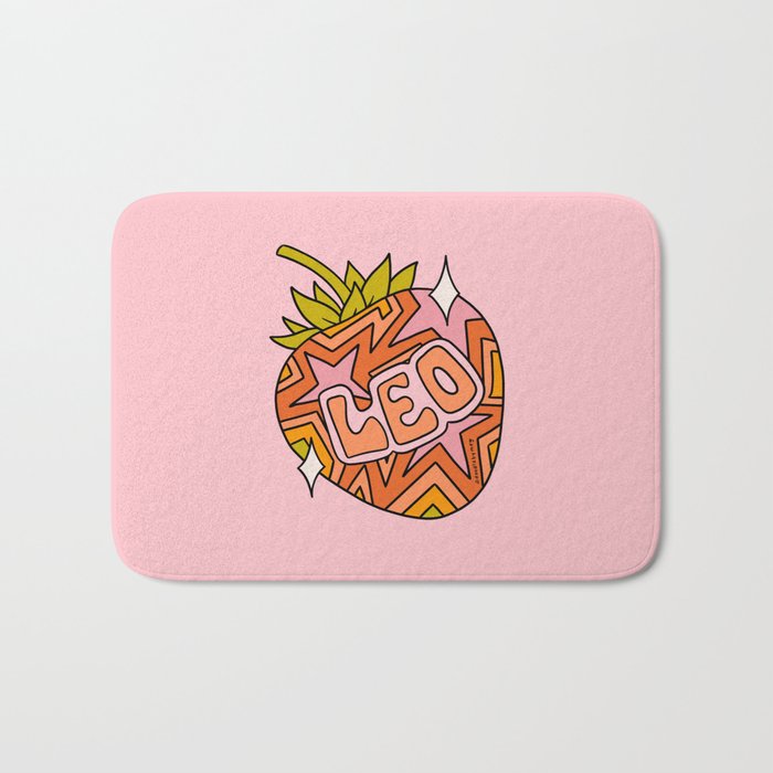 Leo Strawberry Bath Mat Gallery Image 1