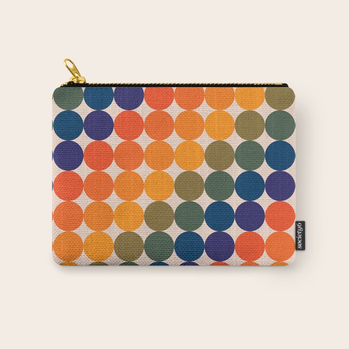 Dots - Saturated Spectrum Carry All Pouch Gallery Image 1