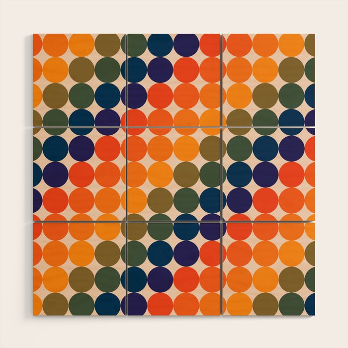 Dots - Saturated Spectrum Wood Wall Art Gallery Image 1