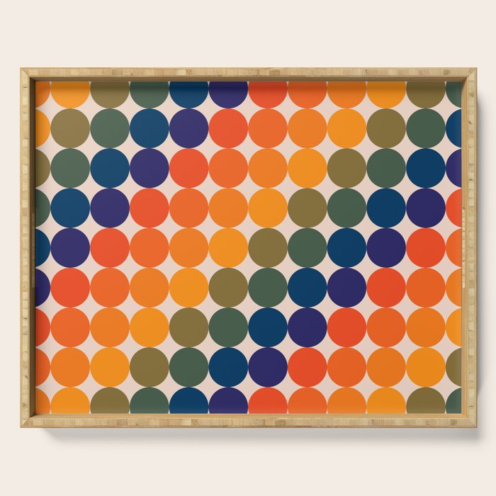Dots - Saturated Spectrum Serving Tray Gallery Image 1
