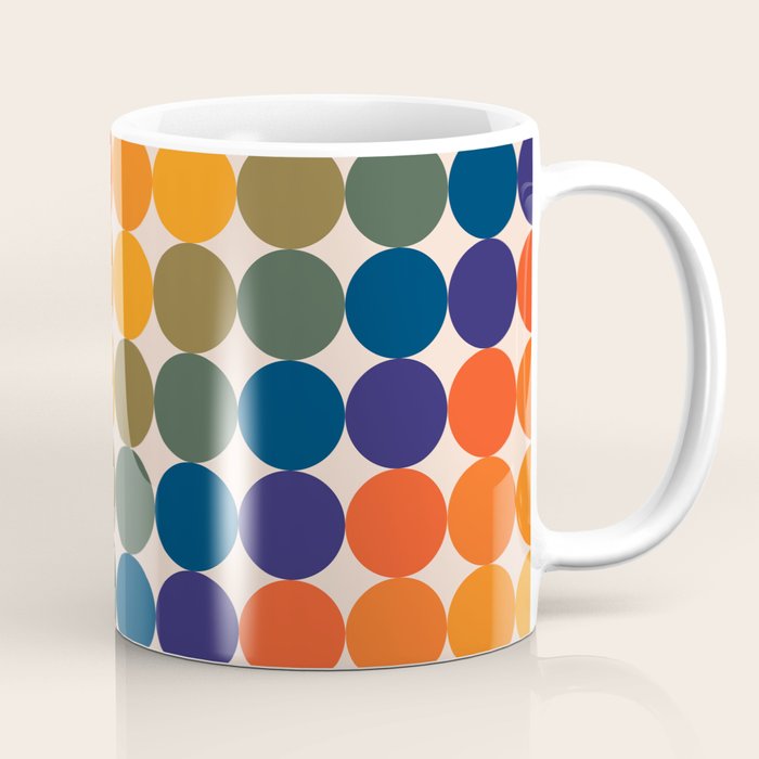 Dots - Saturated Spectrum Coffee Mug Gallery Image 1