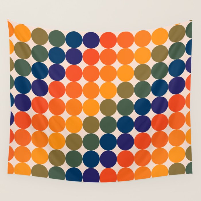 Dots - Saturated Spectrum Wall Tapestry Gallery Image 4