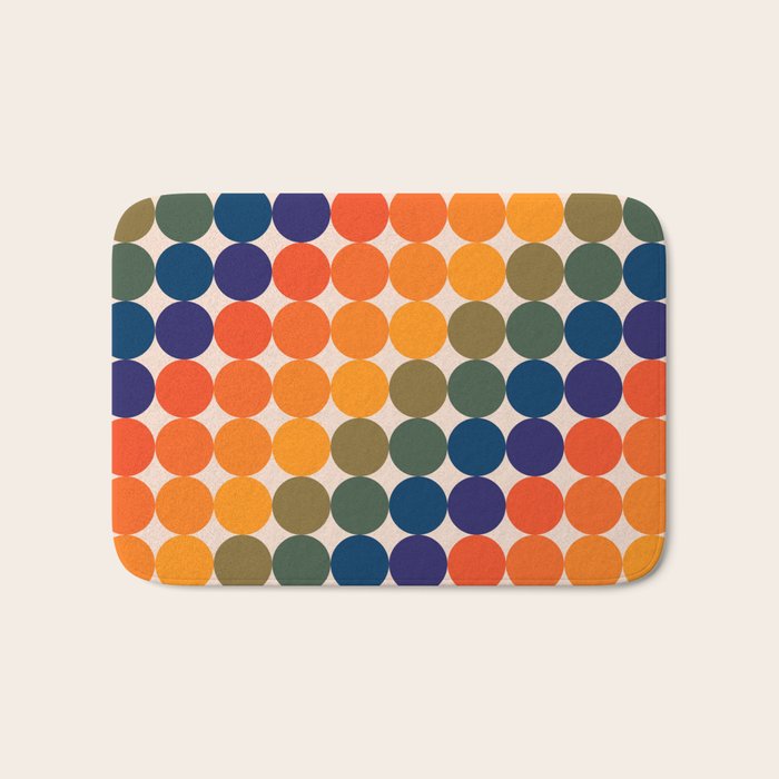 Dots - Saturated Spectrum Bath Mat Gallery Image 1
