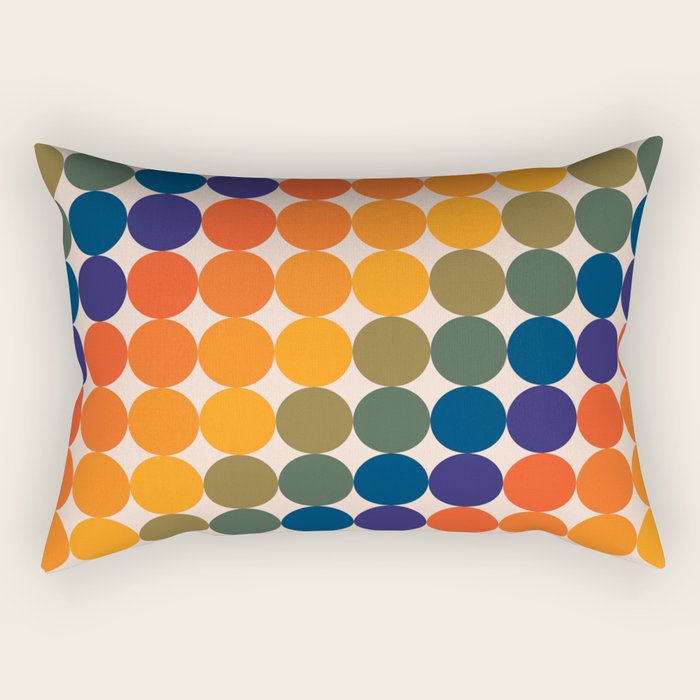 Dots - Saturated Spectrum Rectangular Pillow Gallery Image 2