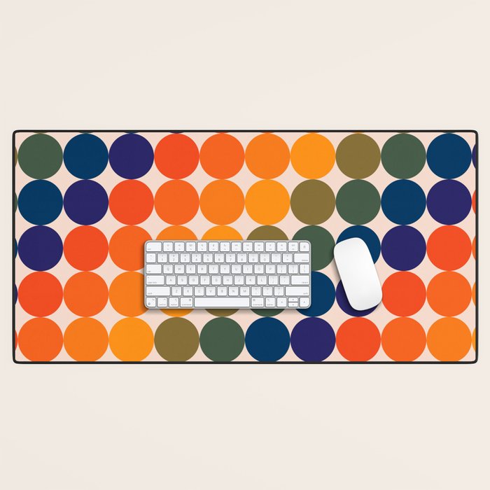 Dots - Saturated Spectrum Desk Mat Gallery Image 1