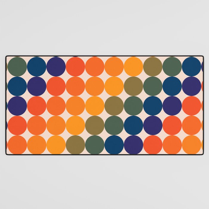 Dots - Saturated Spectrum Desk Mat Gallery Image 3
