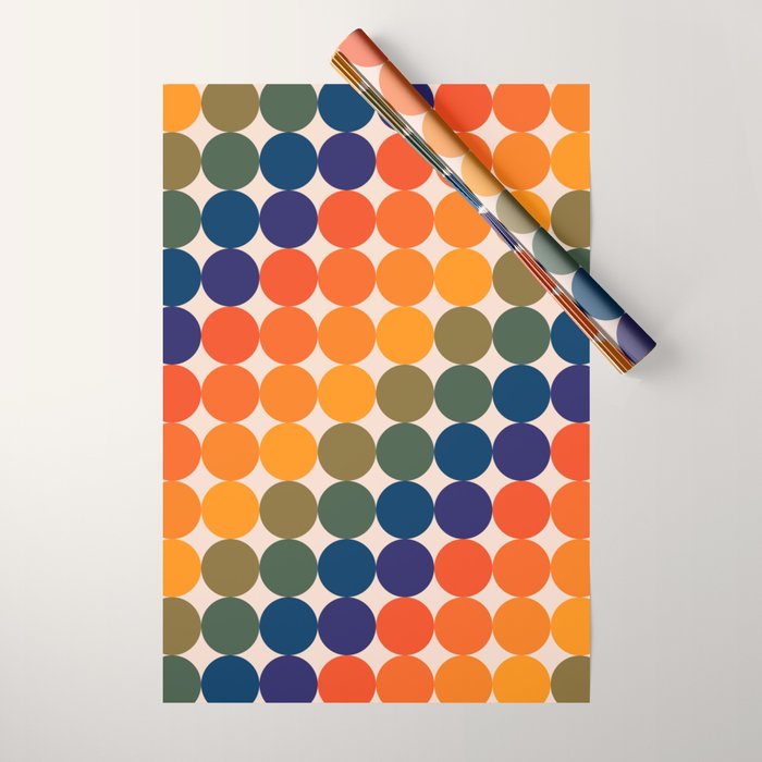 Dots - Saturated Spectrum Wrapping Paper Gallery Image 1