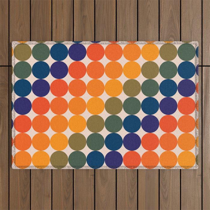 Dots - Saturated Spectrum Outdoor Rug