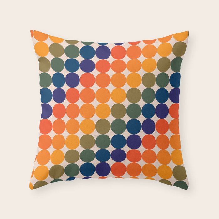 Dots - Saturated Spectrum Throw Pillow Gallery Image 6