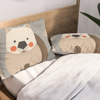 Wombat, Wildlife of Australia Pillow Sham Gallery Image 2
