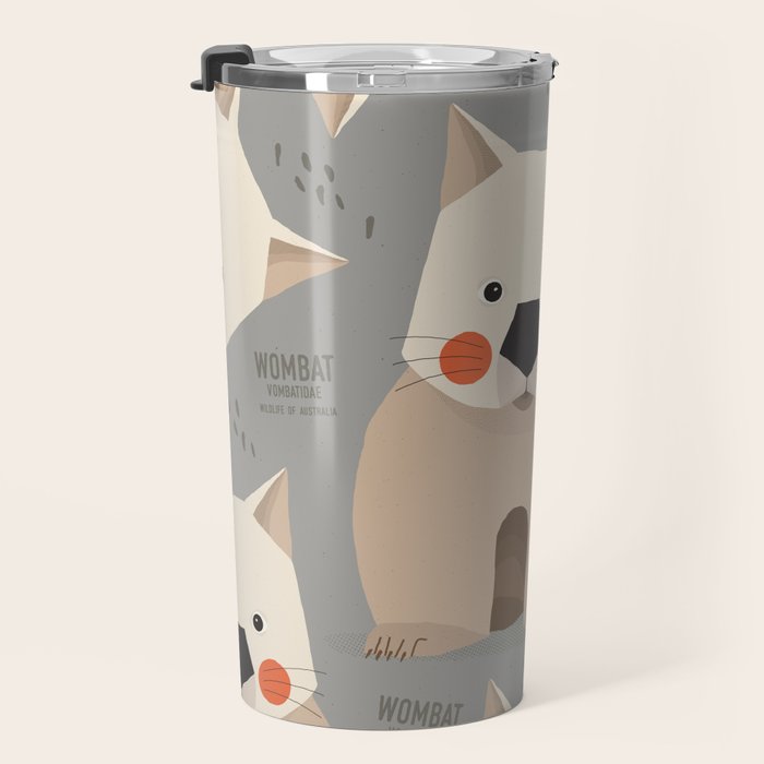 Wombat, Wildlife of Australia Travel Mug Gallery Image 3