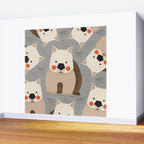 Wombat, Wildlife of Australia Wall Mural Gallery Image 2