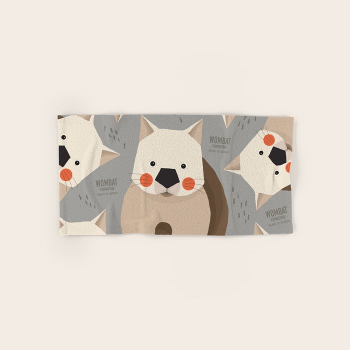 Wombat, Wildlife of Australia Bath Towel Gallery Image 1