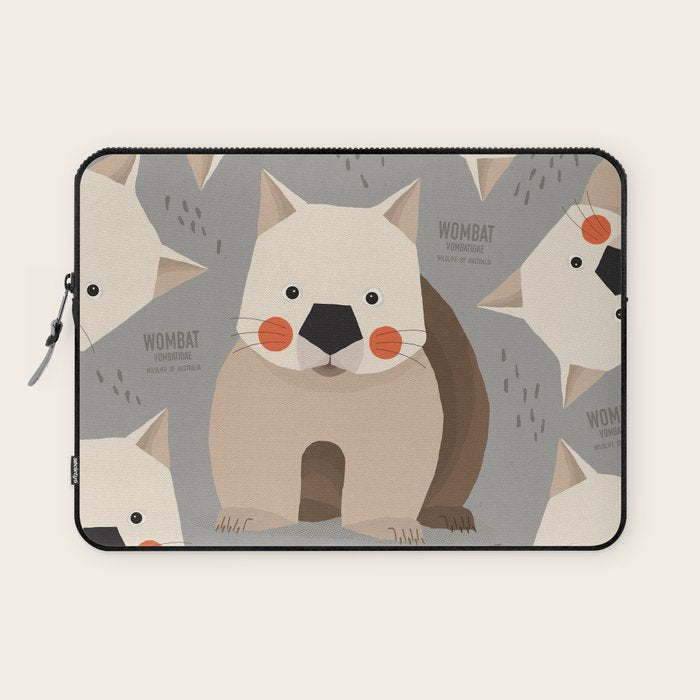Wombat, Wildlife of Australia Laptop Sleeve Gallery Image 1