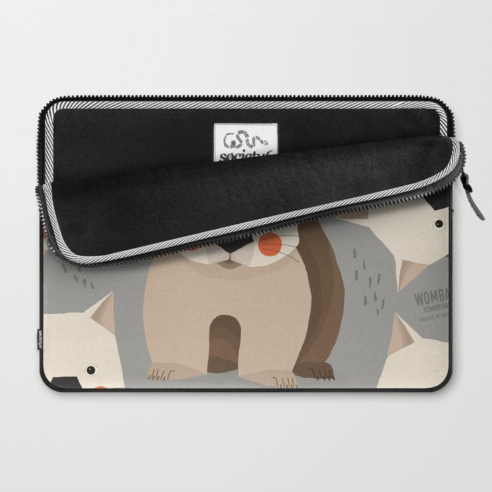 Wombat, Wildlife of Australia Laptop Sleeve Gallery Image 2