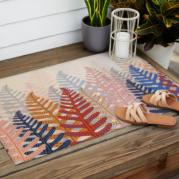 FERNS Outdoor Rug Gallery Image 2