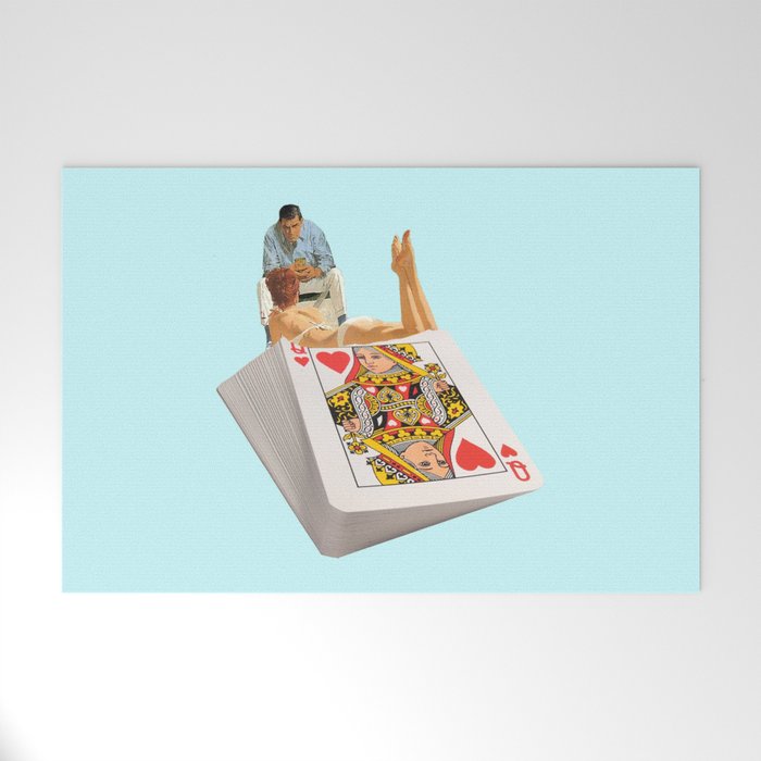 queen blue Welcome Mat Gallery Image 1