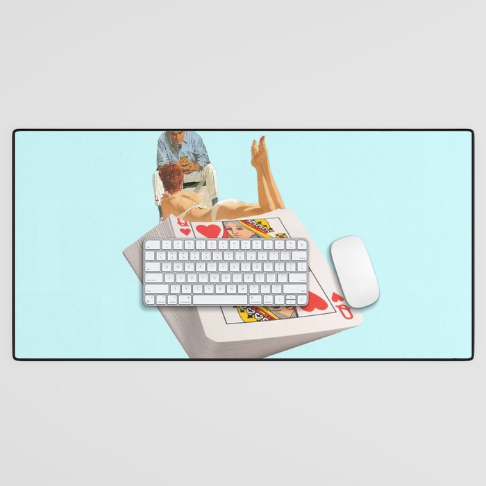 queen blue Desk Mat Gallery Image 1