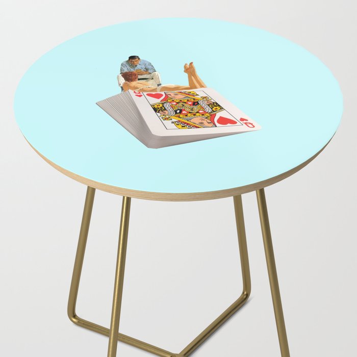 queen blue Side Table Gallery Image 2
