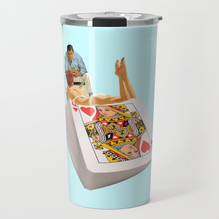 queen blue Travel Mug Gallery Image 1