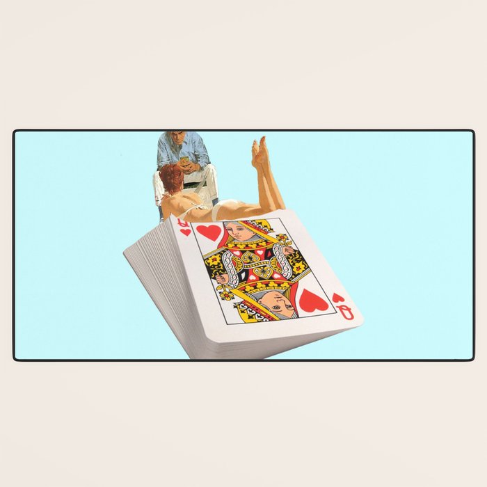 queen blue Desk Mat Gallery Image 3