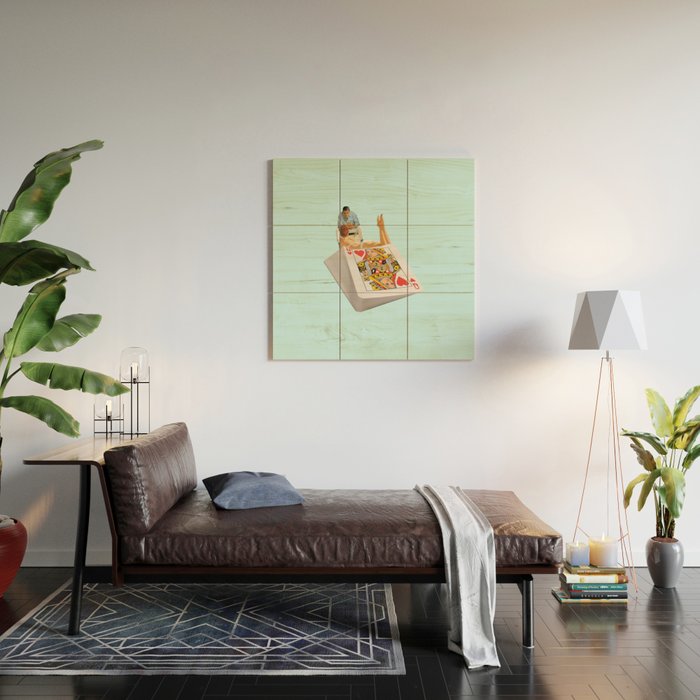 queen blue Wood Wall Art Gallery Image 2