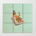 queen blue Wood Wall Art Gallery Image 1